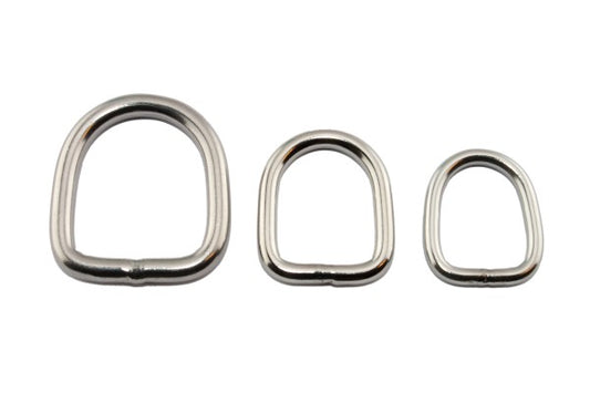 D-ring rustfritt stål - Høy