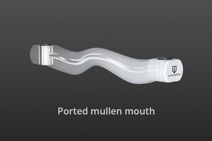 Winderen munnstykke - Ported mullen mouth - White
